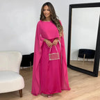 Emmy – Women’s elegant cape maxi dress