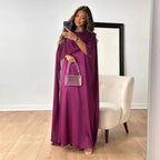 Emmy – Women’s elegant cape maxi dress